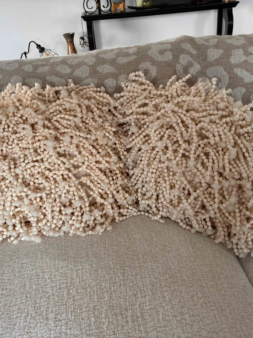 Fun, Shaggy Accent Pillows - Set of Two